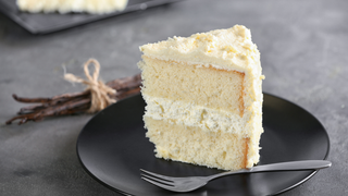 Vanilla Cake with Cream Cheese Mousse Frosting