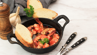 Garlic Shrimp & Cauliflower (Gambas y Coliflor al Ajillo)