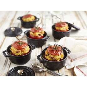 Mini Round Cast Iron Cocotte, 0.275 QT Black - Lacuisinebozeman