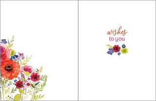 Anniversary Greeting Card - Celebrate Flowers - Lacuisinebozeman