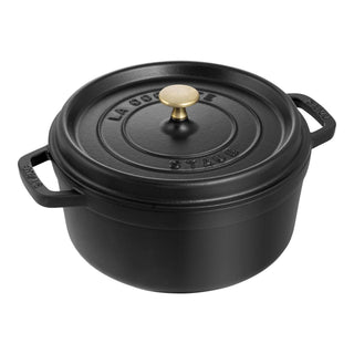 Dutch Oven Round 7 QT Black - Lacuisinebozeman