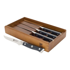 Steak Knife Set/4 in Wood Presentation Box - Lacuisinebozeman