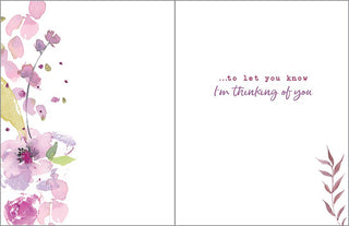 Thinking of You Greeting Card - Graceful Flowers - Lacuisinebozeman