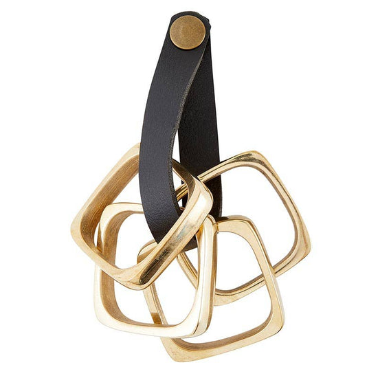 Square Brass Napkin Rings Set/4 - Lacuisinebozeman
