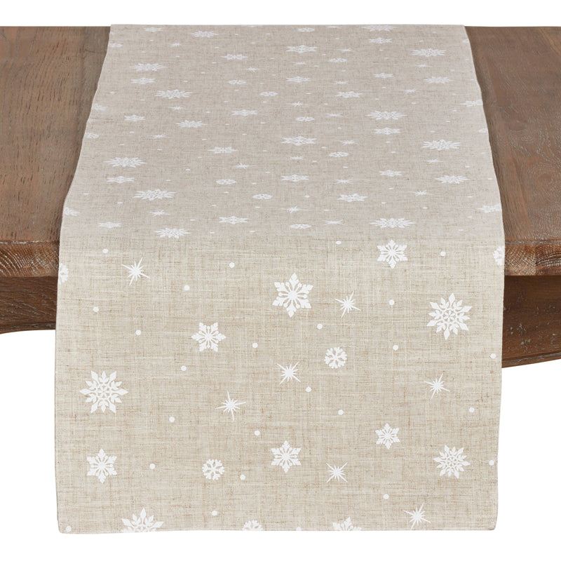 Snowflake Runner: Natural / 16"x90" - Lacuisinebozeman