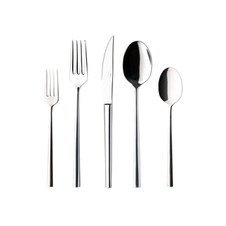 5 Pieces Vela Flatware Set - Polished - Lacuisinebozeman