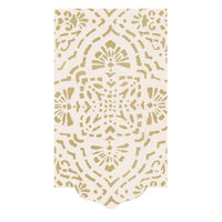 Annika Die-Cut Paper Linen Guest Towel Napkins in Ivory & Gold - 12 Per Package - Lacuisinebozeman