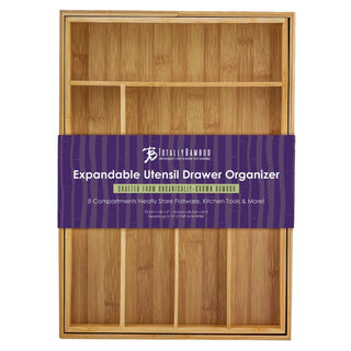 Expandable Bamboo Utensil Drawer Organizer - Lacuisinebozeman