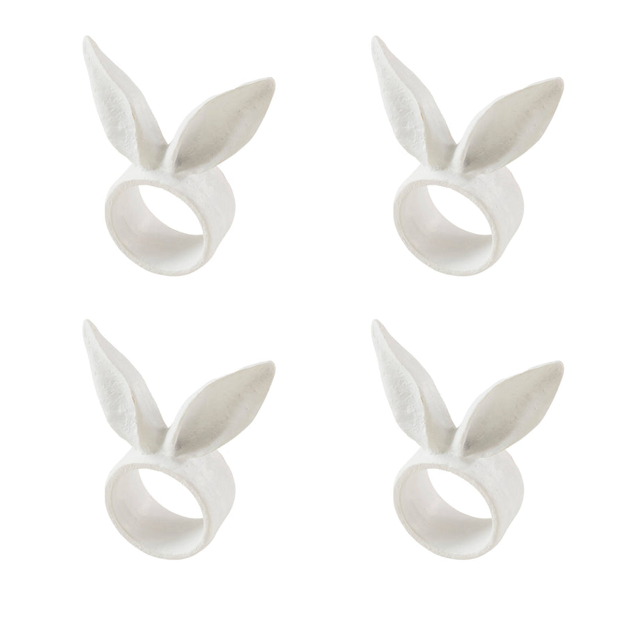 Bunny Ears Napkin Ring White - Lacuisinebozeman
