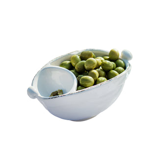 Lastra White Two-Part Olive Bowl - Lacuisinebozeman