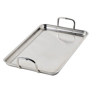 Provisions Tri-Ply Clad SS Double Burner Griddle w/Flared Rim - Lacuisinebozeman