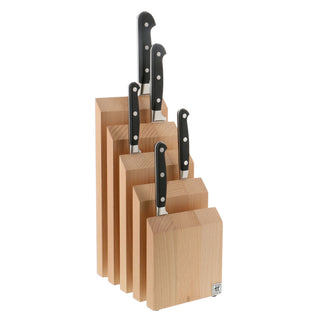 Beechwood Upright Italian Magnetic Knife Block - Lacuisinebozeman
