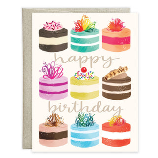 Birthday Greeting Card - Little Cakes - Lacuisinebozeman
