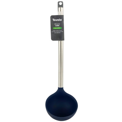 Silicone & Stainless Steel Ladle - Deep Indigo - Lacuisinebozeman