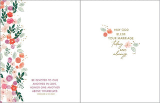 With Scripture Wedding Greeting Card - Tiered Love Cake - Lacuisinebozeman