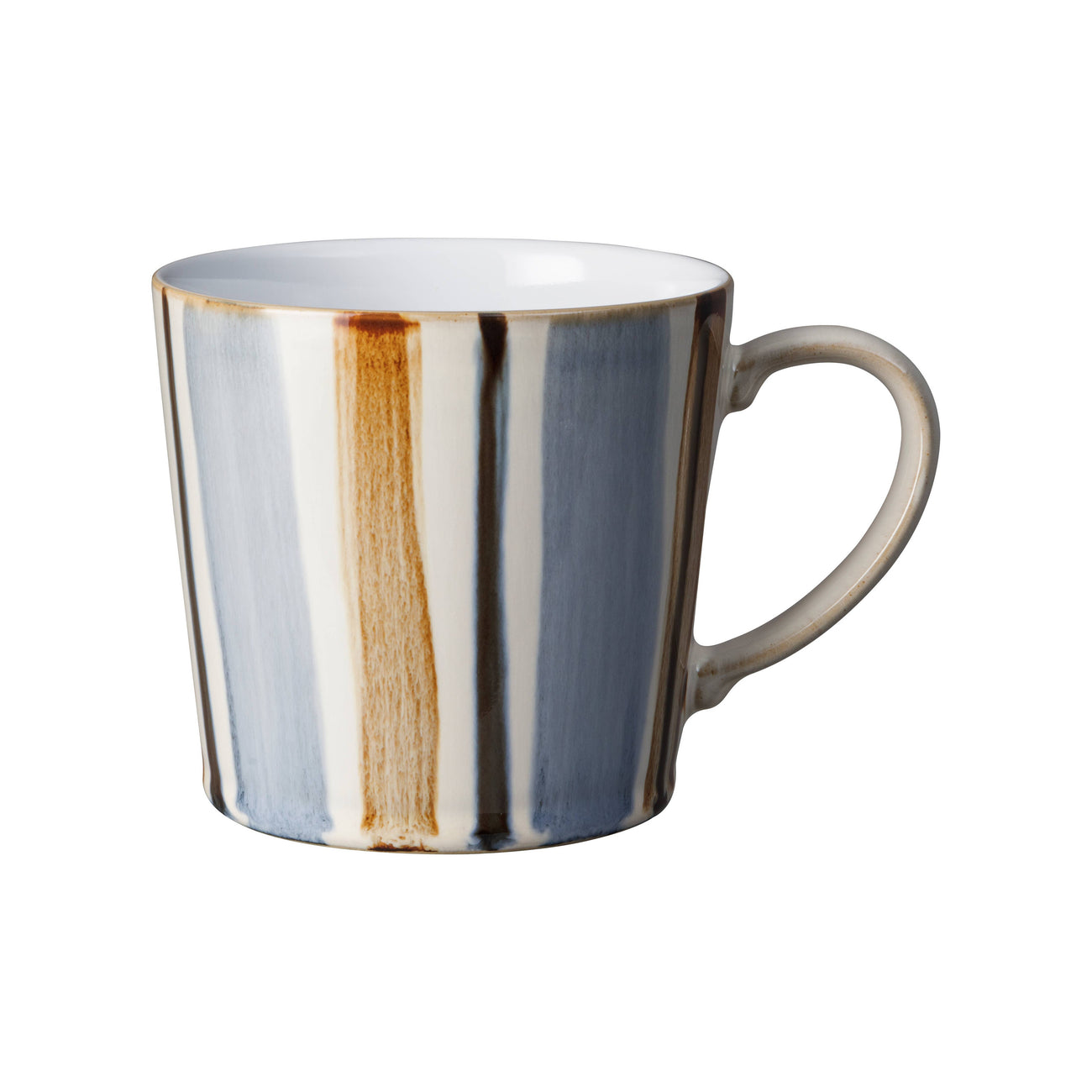 Brown Stripe Painted Coffee Mug - Lacuisinebozeman