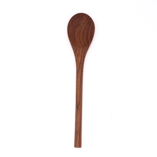 12’’ Walnut Wood Oval Spoon - Lacuisinebozeman