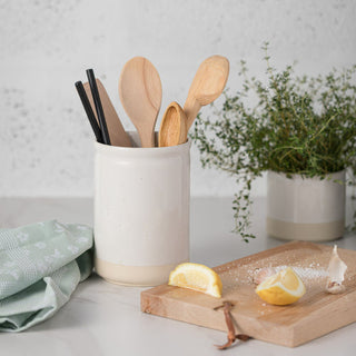 Fattoria Utensil Holder, White - Lacuisinebozeman