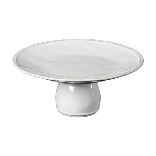 Fontana Footed Plate, White - Lacuisinebozeman