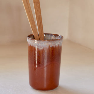 Poterie Utensil Holder , Caramel-Latte - Lacuisinebozeman