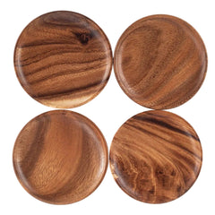 Gourmet Acacia Wood Charger Plates - Serving Trays, Set/4 - Lacuisinebozeman