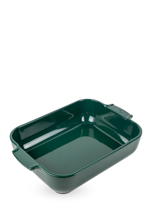 Ceramic Rectangular Baking Dish 32cm, Green Forest - Lacuisinebozeman