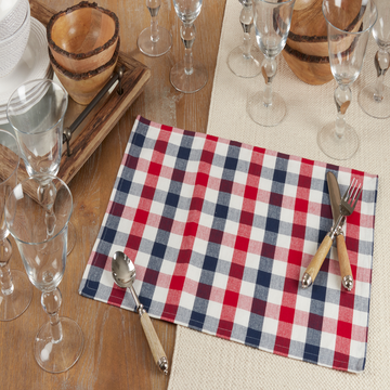Gingham Check Placemats, Set/4 - Lacuisinebozeman