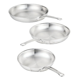 Probond Luxe Stainless Steel Skillet, Set/3 - Lacuisinebozeman