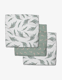 Mistletoe And Candy Dishcloth, Set/3 - Lacuisinebozeman
