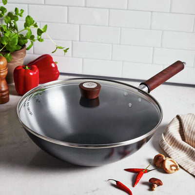 Dragon Chinese Iron Wok 12" - Lacuisinebozeman