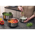 Stainless Steel Prep Nesting Bowls & Strainer Set, Set/6 - Lacuisinebozeman