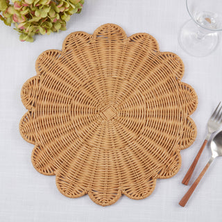 Rattan Charger Placemats - Rust Set/4 - Lacuisinebozeman