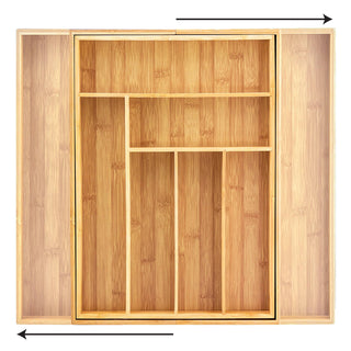 Expandable Bamboo Utensil Drawer Organizer - Lacuisinebozeman