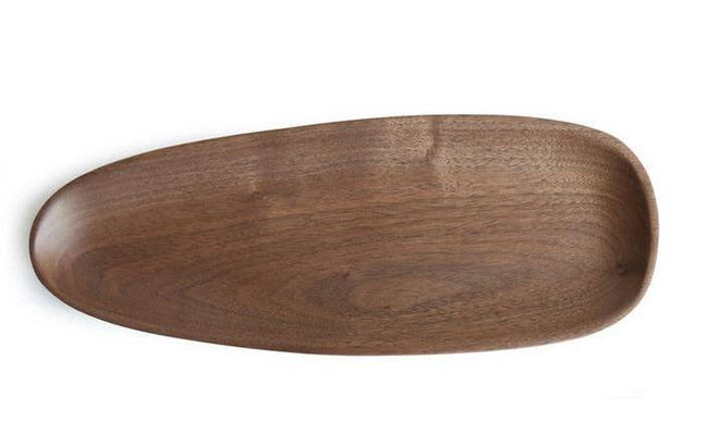 Gohobi Irregular Walnut Wooden Serving Tray Teapot Tray: A - Lacuisinebozeman