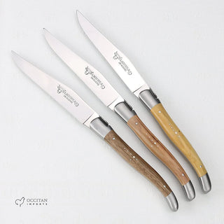 French Mixed Woods Steak Knives, Set/6 - Lacuisinebozeman