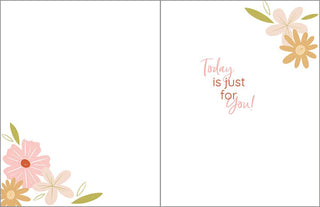 Birthday Greeting Card - Sweet Flowers/Dots - Lacuisinebozeman