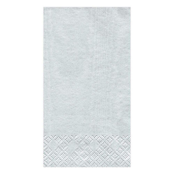 Moiré Paper Guest Towel Napkins in Platinum - 15 Per Package - Lacuisinebozeman