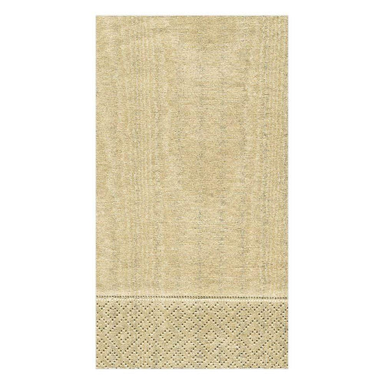 Moiré Paper Guest Towel Napkins in Gold - 15 Per Package - Lacuisinebozeman