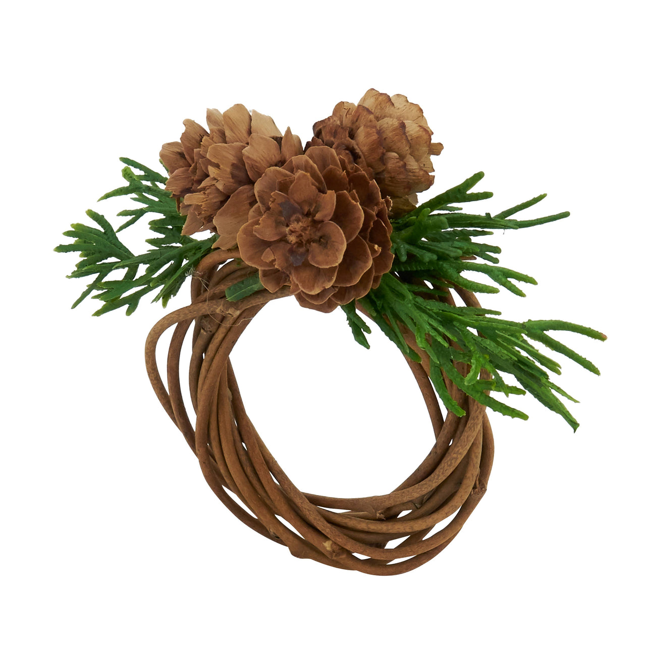 Rustic Charm Pine Cone Napkin Ring - Lacuisinebozeman