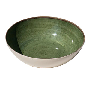 Retreat Pottery Serve Bowl 13.5", Green - Lacuisinebozeman