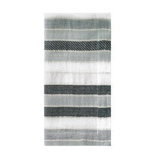 Aegean Stripe Black 21" Napkin, Set/4 - Lacuisinebozeman