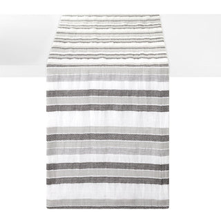 Aegean Stripe Black 90" Runner - Lacuisinebozeman