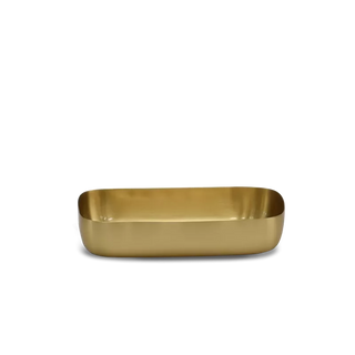 Cuadrado Guest Towel Tray - Brushed Brass - Lacuisinebozeman