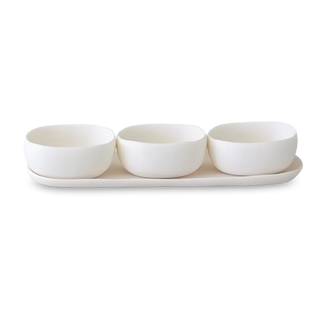 Cuadrado Serving Bowl Trio - White - Lacuisinebozeman