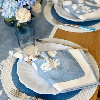 Fleur de Lin Blue 90” Runner - Lacuisinebozeman