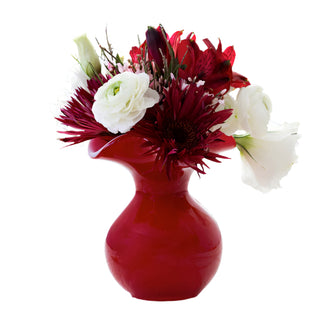 Hibiscus Glass Red Bud Vase - Lacuisinebozeman