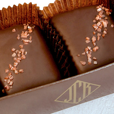 Semi-Sweet Chocolate & Caramel w/Hawaiian Alaea Sea Salt (2 PC) - Lacuisinebozeman