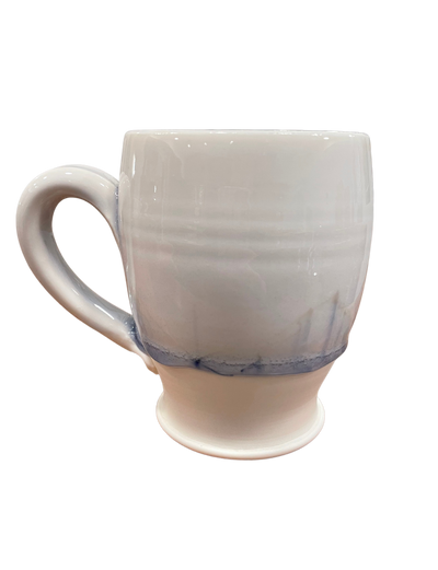 Blue & Ivory Glazed Mug - Lacuisinebozeman