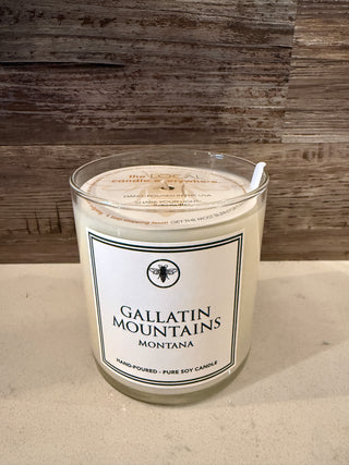 Gallatin Mountains, MT Custom Candle - Lacuisinebozeman