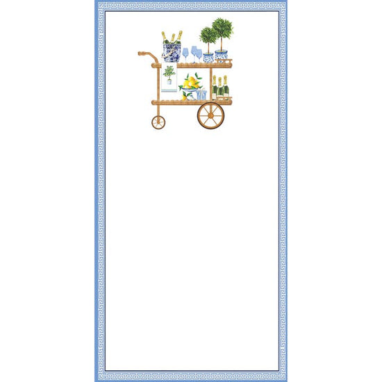 Bar Cart Notepad, 4.25x8.5 - Lacuisinebozeman